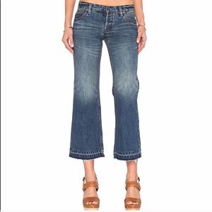Free People Chelsea Crop Kick Flair Jeans 24